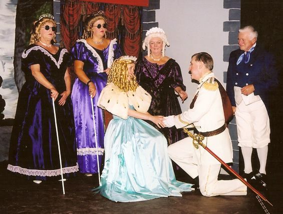 Cinderella and her family meet the Prince